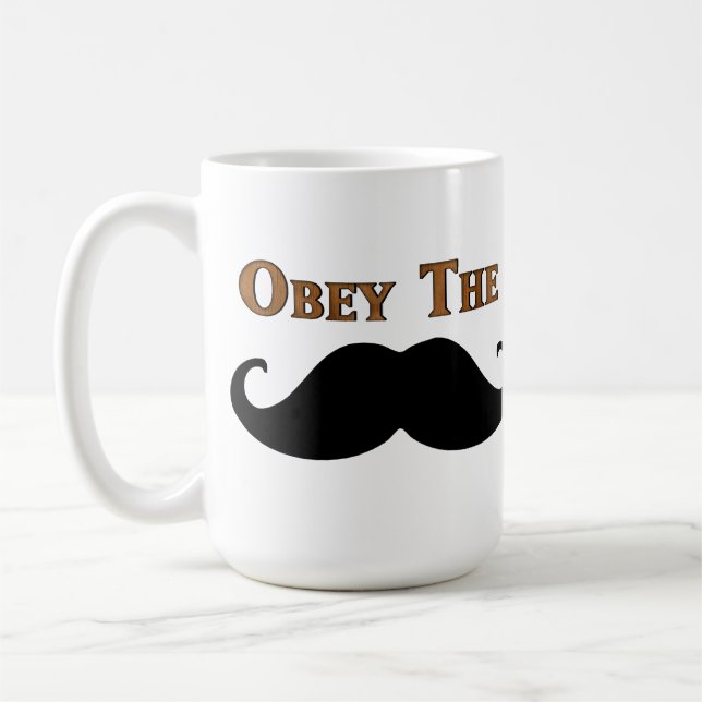 Taza De Café Obedezca el bigote (Izquierda)