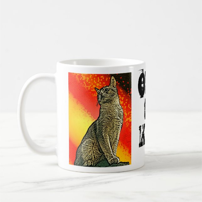 Taza De Café Obedezca el gatito (Izquierda)