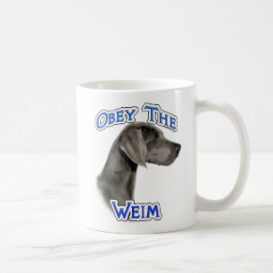 Taza De Café Obedezca el Weimaraner