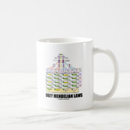 Taza De Café Obedezca las leyes mendelianas (los guisantes