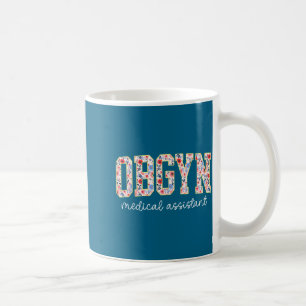Taza De Café Obgyn Médico Instantánea Floral Ob-gyn Médico Inst