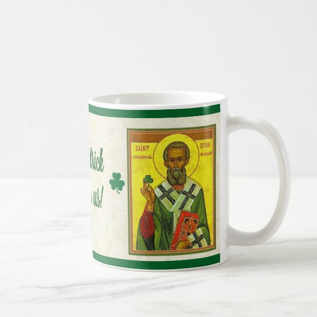 Taza De Café Obispo de St Patrick del santo del católico de (Derecha)