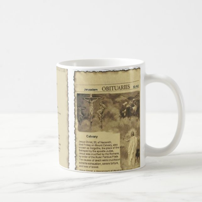 Taza De Café Obituario del Jesucristo el buen pastor (Derecha)