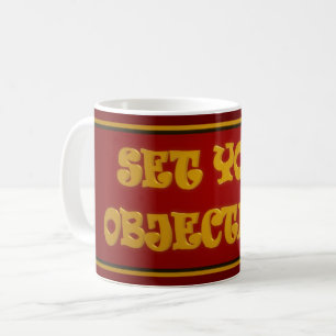 TAZA DE CAFÉ OBJETIVOS DE AMBICIONES OBJETIVOS GANADORES JUEGO