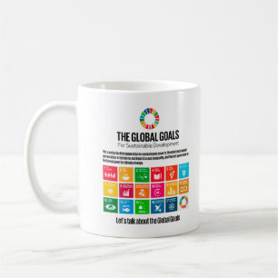 Taza De Café Objetivos modernos y modernos de sostenibilidad In