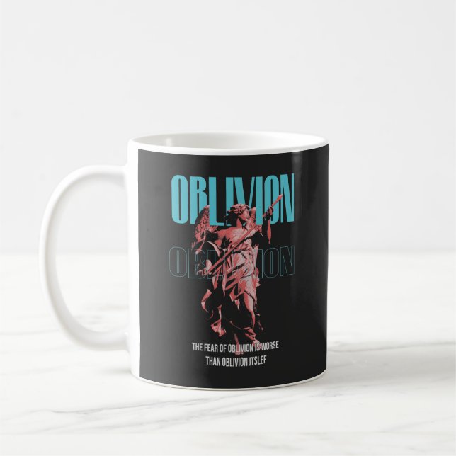 Taza De Café Oblivion Brutalismo Streetwear Design (Izquierda)