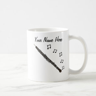 Taza De Café Oboe Personalizado Mug Oboist Woodwind Musician