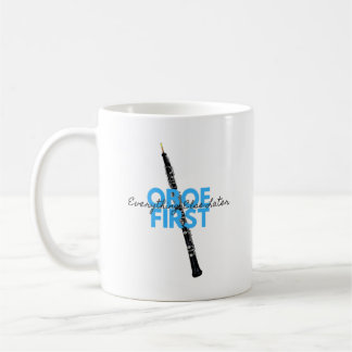 Taza De Café Oboe Primero Todo Lo Demás Después Funny Oboist