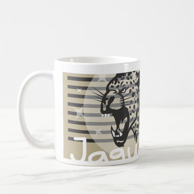 Taza De Café Obra artística de Mug Jaguar (Izquierda)