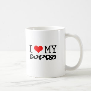 Taza De Café Obra clásica "amo mi supra" diseño