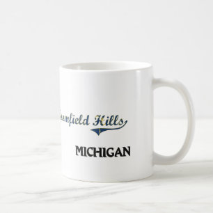 Taza De Café Obra clásica de la ciudad de Bloomfield Hills