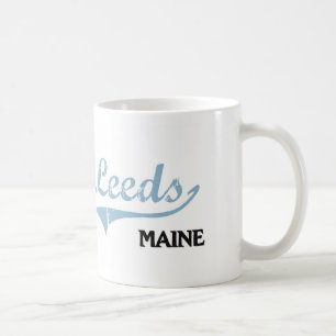 Taza De Café Obra clásica de la ciudad de Leeds Maine