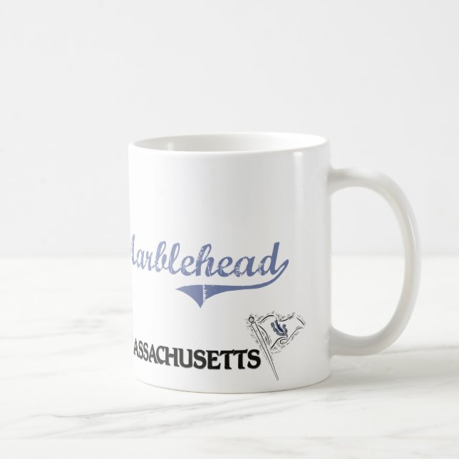 Taza De Café Obra clásica de la ciudad de Marblehead (Derecha)