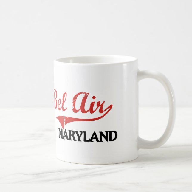 Taza De Café Obra clásica de la ciudad de Maryland del Bel Air (Derecha)