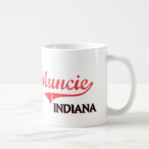 Taza De Café Obra clásica de la ciudad de Muncie Indiana