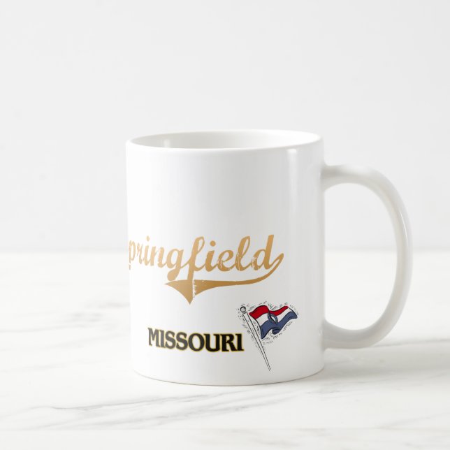 Taza De Café Obra clásica de la ciudad de Springfield Missouri (Derecha)