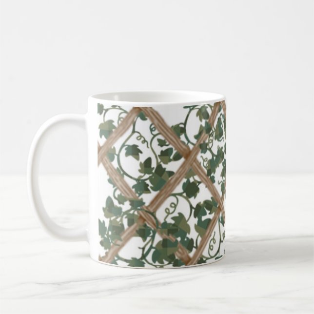 Taza De Café Obra clásica, floral (Izquierda)