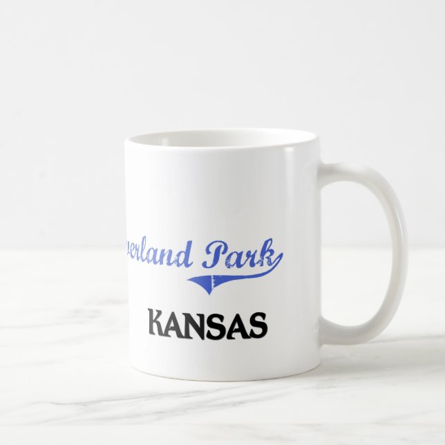 Taza De Café Obra clásica terrestre de Kansas City del parque (Derecha)