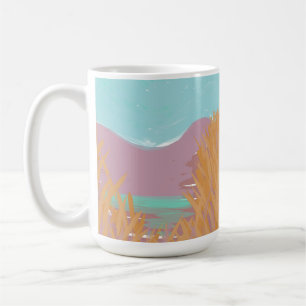 Taza De Café Obra contemporánea original "The Lake"