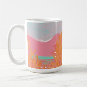 Taza De Café Obra contemporánea original "The Lake"