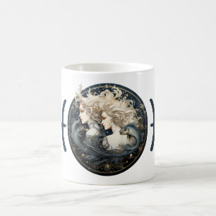 Taza De Café Obra de arte de símbolo de Pisces llamativos
