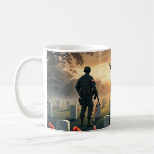 Taza De Café Obra de arte de tributo en el Día del Recuerdo - H