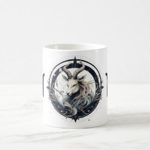 Taza De Café Obra de arte de un símbolo de capricornio sorprend