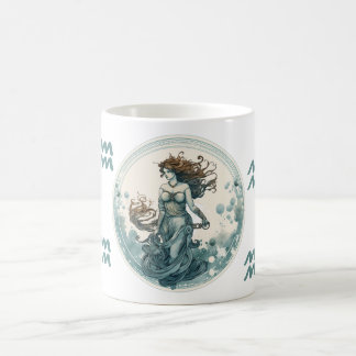 Taza De Café Obra de arte del símbolo acuario llamativo