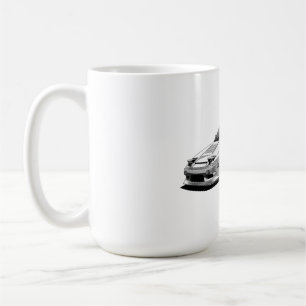 Taza De Café obra de arte dibujada a mano de nissan 240sx 