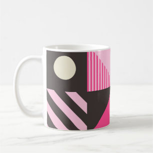 Taza De Café Obra de arte simple geométrica escandinava