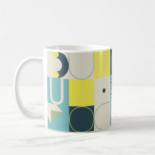 Taza De Café Obra de composición en Bauhaus hecha con ele abstr