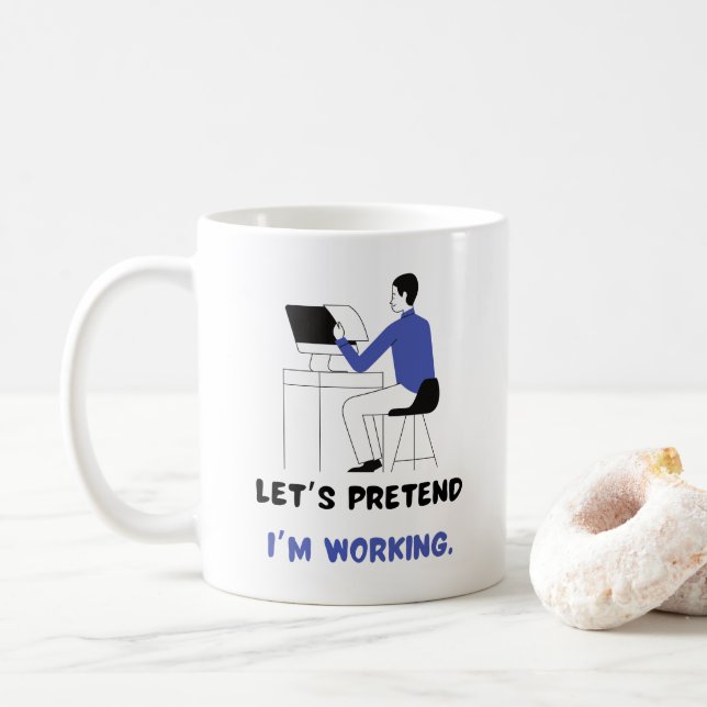Taza De Café Obra ingeniosa que dice mejor regalo para perezosa (Con donut)