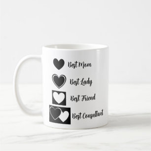 Taza De Café Obras de arte personalizadas y elegantes del coraz