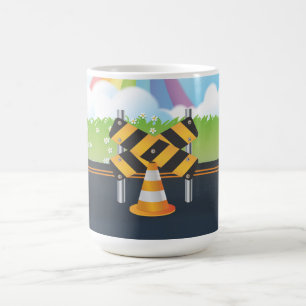 Taza De Café Obras en la carretera