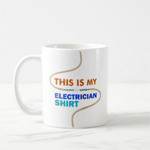 Taza De Café Obrero Electricista Artesano Voltaje Trabajador El