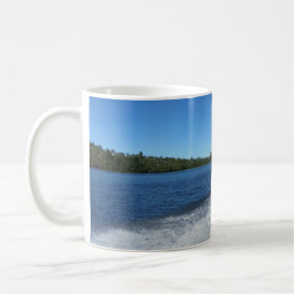 Taza De Café Observación bermellona de la estela del lago