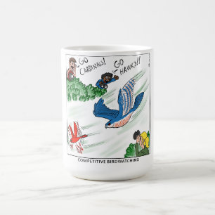 Taza De Café Observación de aves competitiva (cómic)