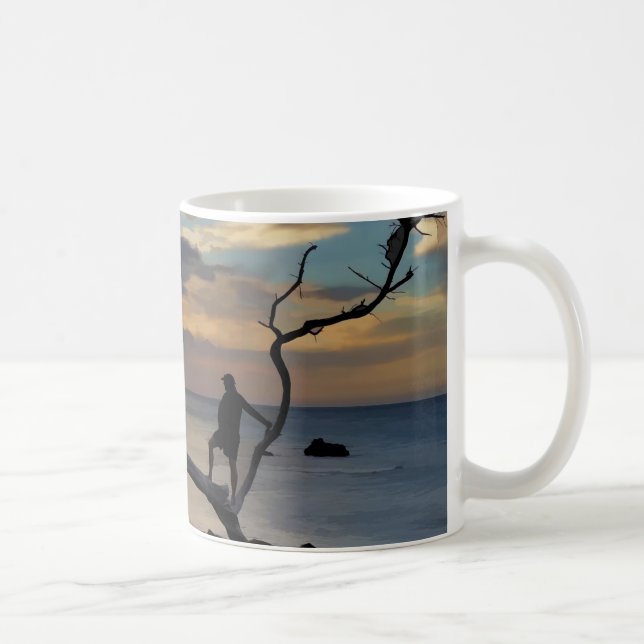 Taza De Café Observación de la puesta del sol (Derecha)