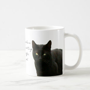Taza De Café Observación del gato negro