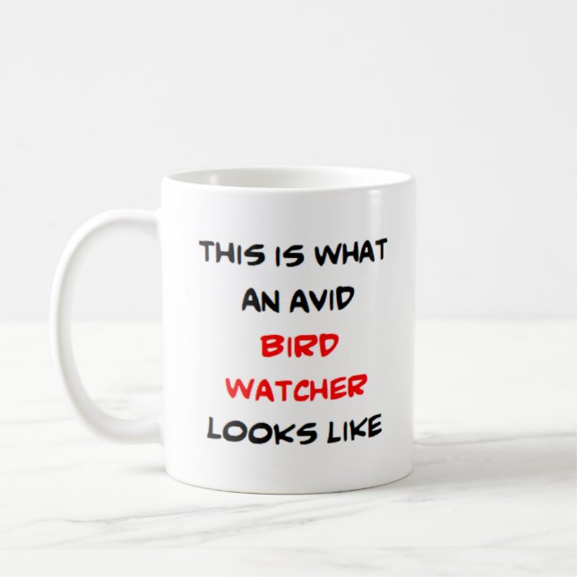 Taza De Café observador de aves, ávido (Izquierda)