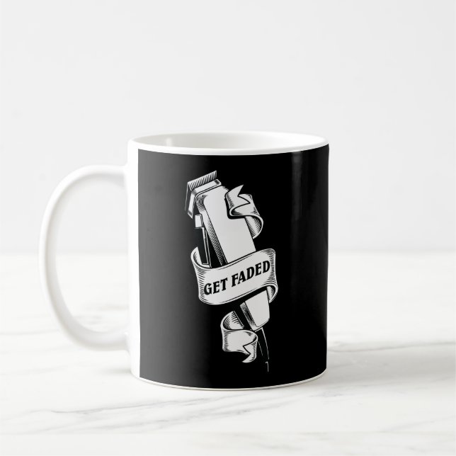 Taza De Café Obtén Hoodie Fade Master Barber Clipper (Izquierda)