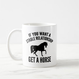 Taza De Café Obtén Un Café De Caballo