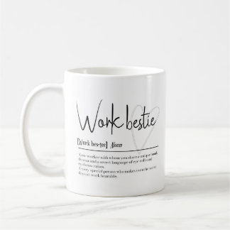 Taza De Café Obtención de Mug de definición de Bestie de Trabaj