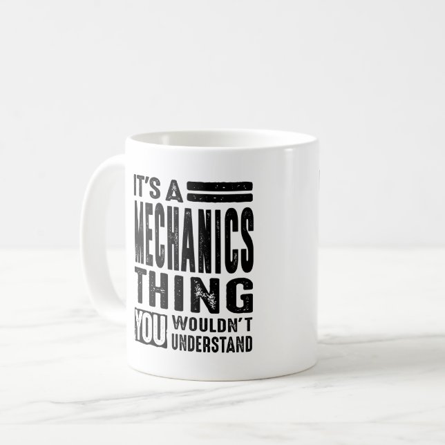 Taza De Café Obtención de títulos de trabajo de mecánica (Anverso izquierdo)