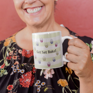 Taza De Café Obtener el nombre personalizado de los cupcakes co