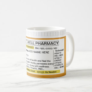 Taza De Café Obtener RX de buena prescripción
