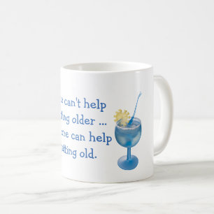 Taza De Café Obteniendo cita anterior con cóctel
