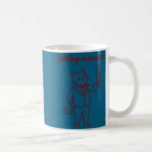 Taza De Café Obteniendo maullidos boda de gato divertida novia