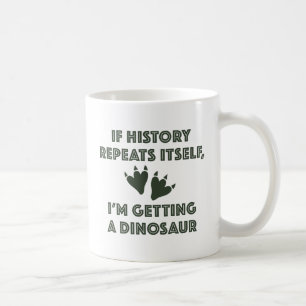 Taza De Café Obteniendo un dinosaurio