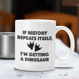 Taza De Café Obteniendo un dinosaurio